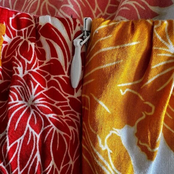 Zara Floral Print  Multicolor Bohemian Elastic Waist  Back Zipper SZ XS #2413 - Picture 10 of 14